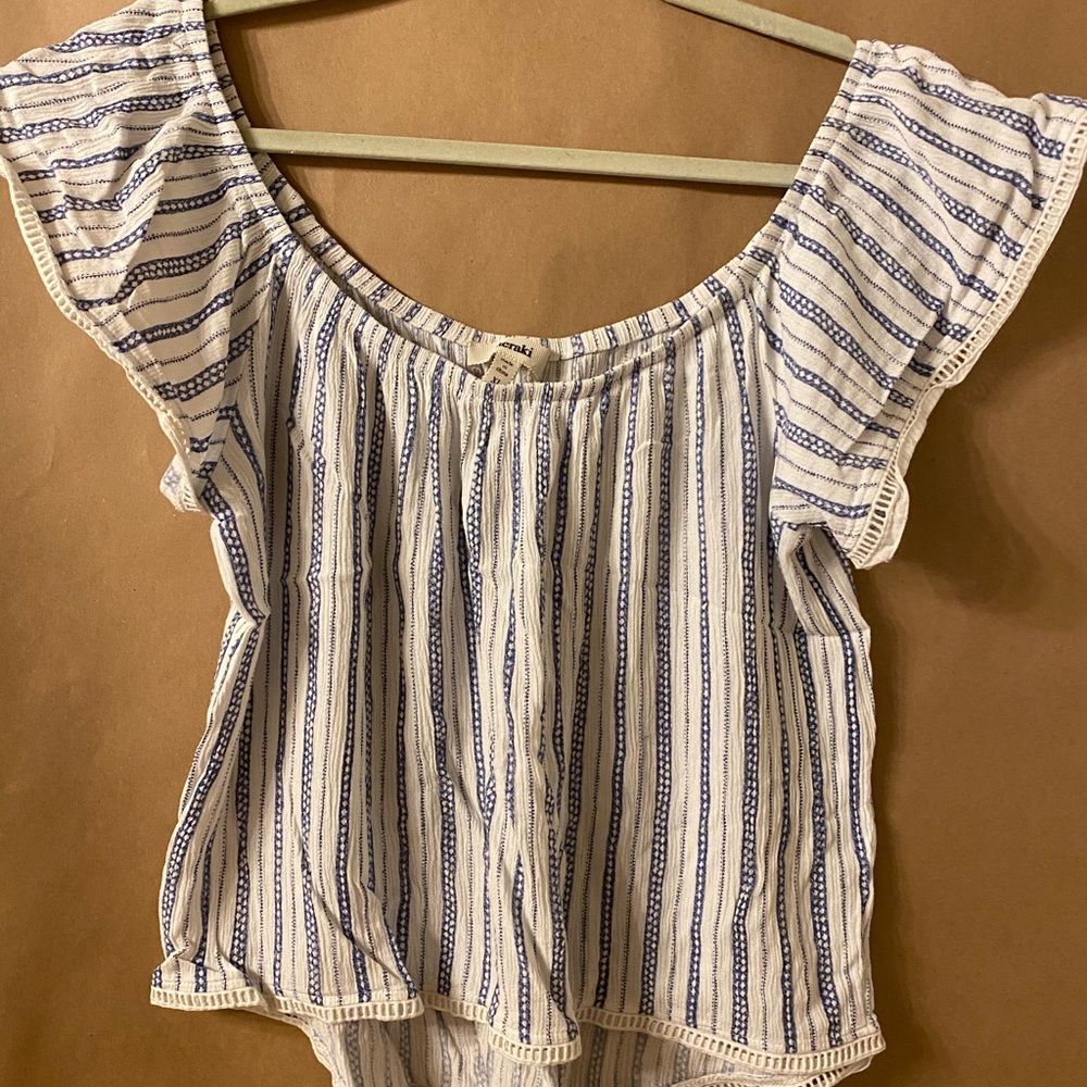 Marshall’s striped shirt